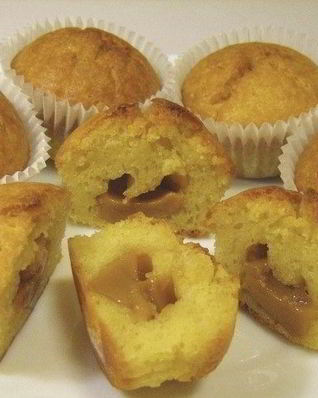 Маффины с вареной сгущенкой