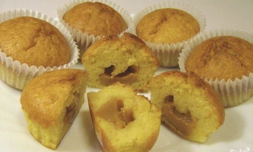 Рецепт маффинов с вареной сгущенкой