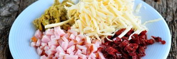 маффины с ветчиной и сыром