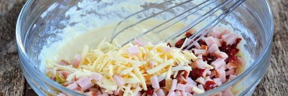 маффины с ветчиной и сыром