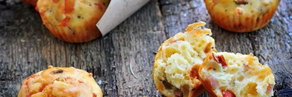 маффины с ветчиной и сыром