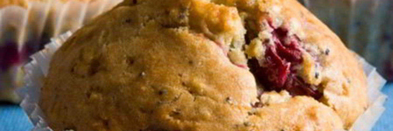 Маффины с вишней