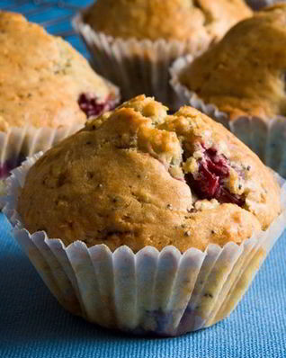 Маффины с вишней