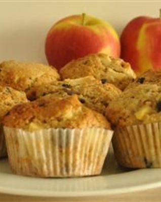 Маффины с яблоками
