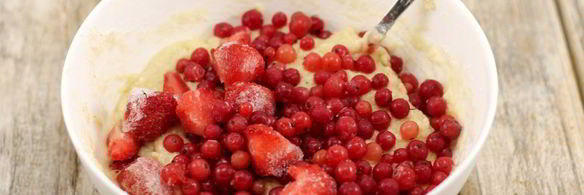 маффины с ягодами