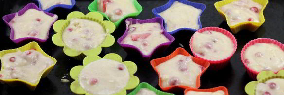 маффины с ягодами