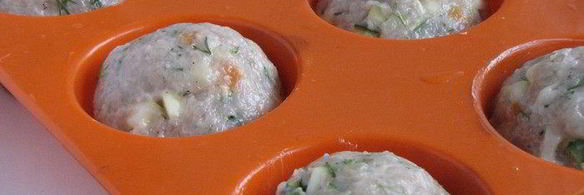 мясные маффины с овощами