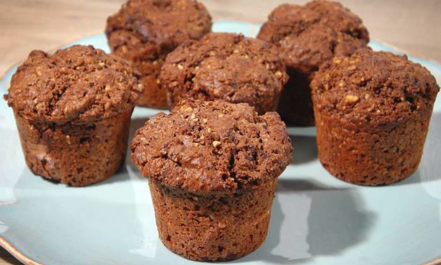 Рецепт ореховых маффинов с шоколадной начинкой