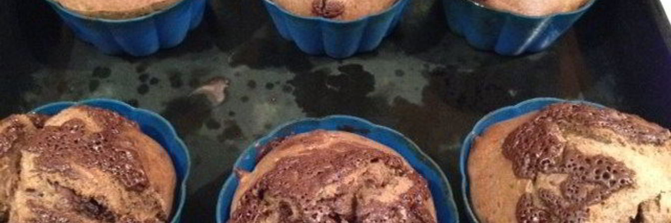 Ржаные маффины с шоколадом