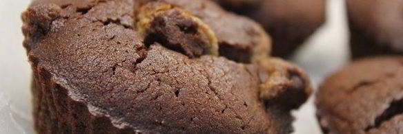 шоколадные маффины с халвой