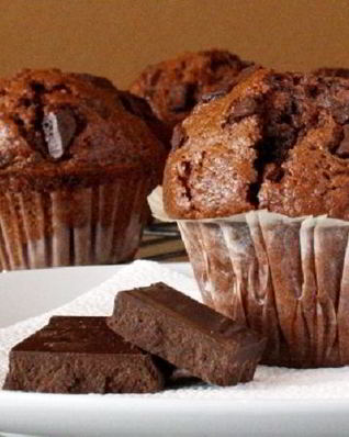 Шоколадные маффины с шоколадной крошкой