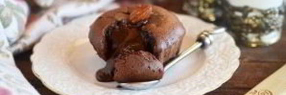 шоколадные маффины с жидкой начинкой