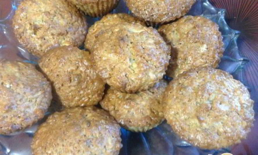 Рецепт яблочных маффинов с орехами