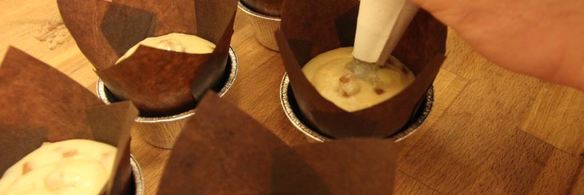 яблочные маффины с шоколадной крошкой