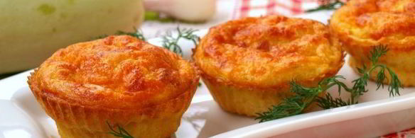 закусочные маффины с кабачком и сыром