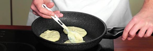 бананово-творожные оладьи