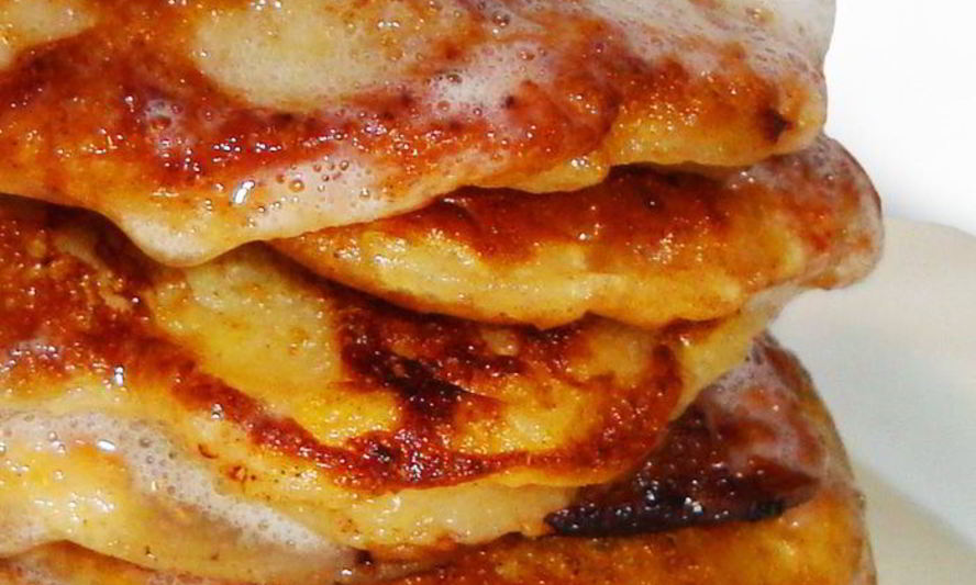 Рецепт банановых оладушек с шоколадом