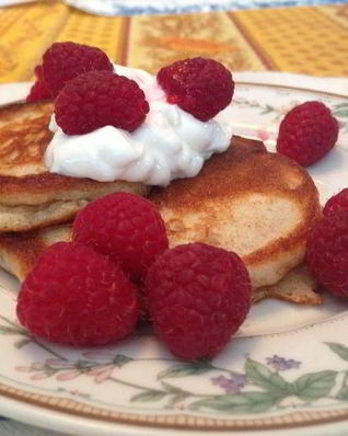 Банановые оладьи на ржаной муке