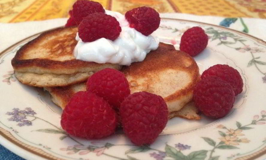 Рецепт банановых оладий на ржаной муке