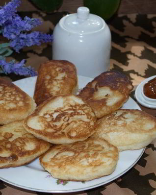 Дрожжевые оладьи постные