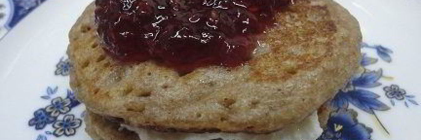 Гречневые оладьи с творожным сыром