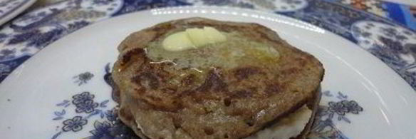 гречневые оладьи с творожным сыром