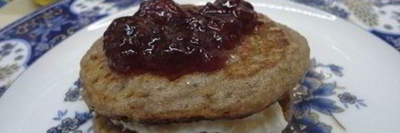 гречневые оладьи с творожным сыром