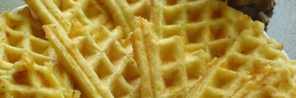 кабачково-сырные оладушки в вафельнице