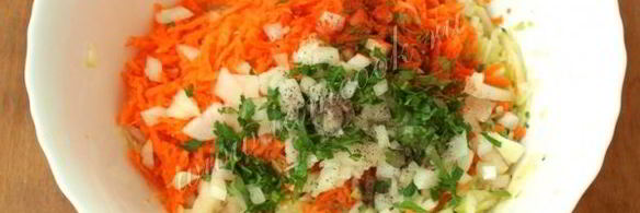 кабачковые оладьи с морковью