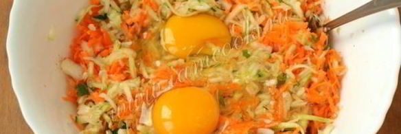 кабачковые оладьи с морковью