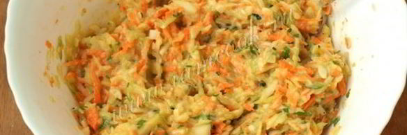 кабачковые оладьи с морковью