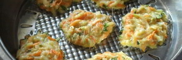 кабачковые оладьи с морковью