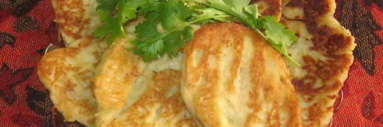 Карти — оладьи из лука-порея