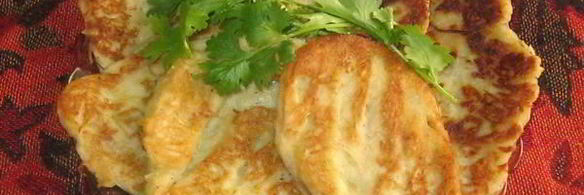 карти — оладьи из лука-порея