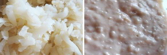 картофельные оладьи с куриными шницелями в сливочном соусе