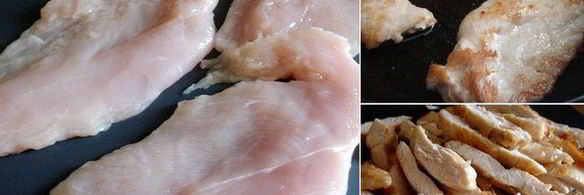 картофельные оладьи с куриными шницелями в сливочном соусе