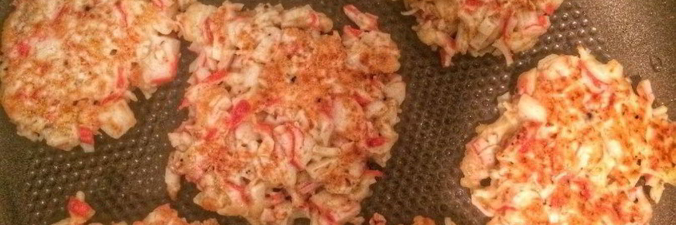 Крабовые оладушки