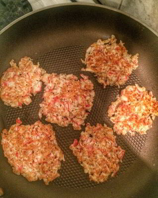 Крабовые оладушки