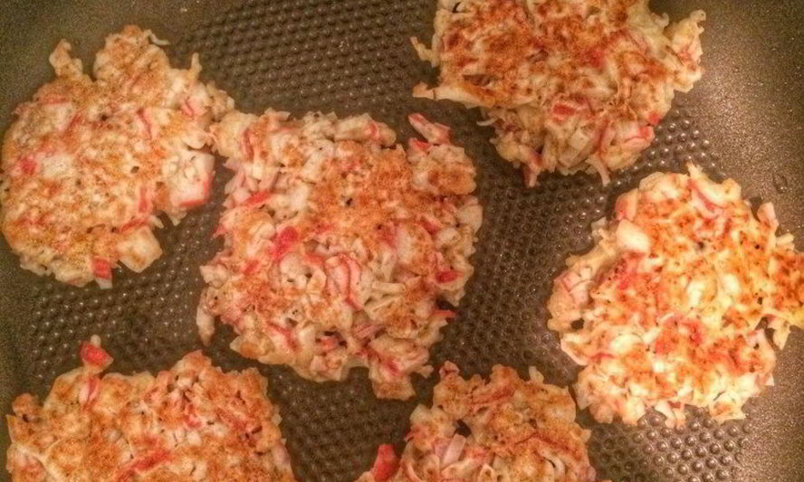 Рецепт крабовых оладушек