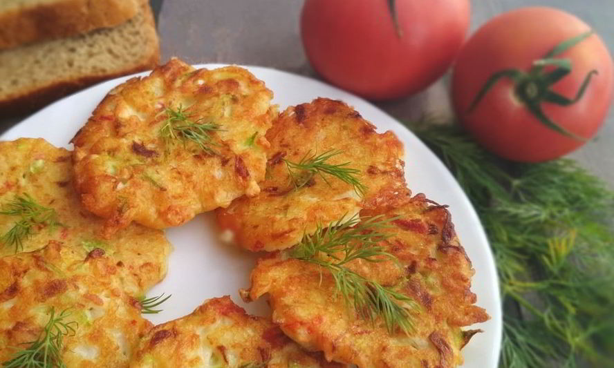 Рецепт нежнейших крабовых оладушек