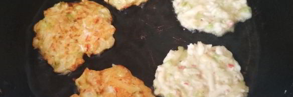 нежнейшие крабовые оладушки