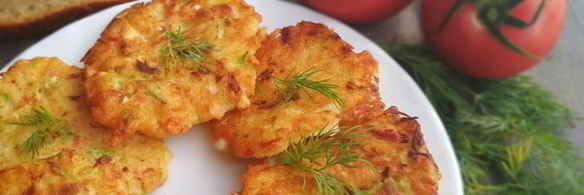 нежнейшие крабовые оладушки