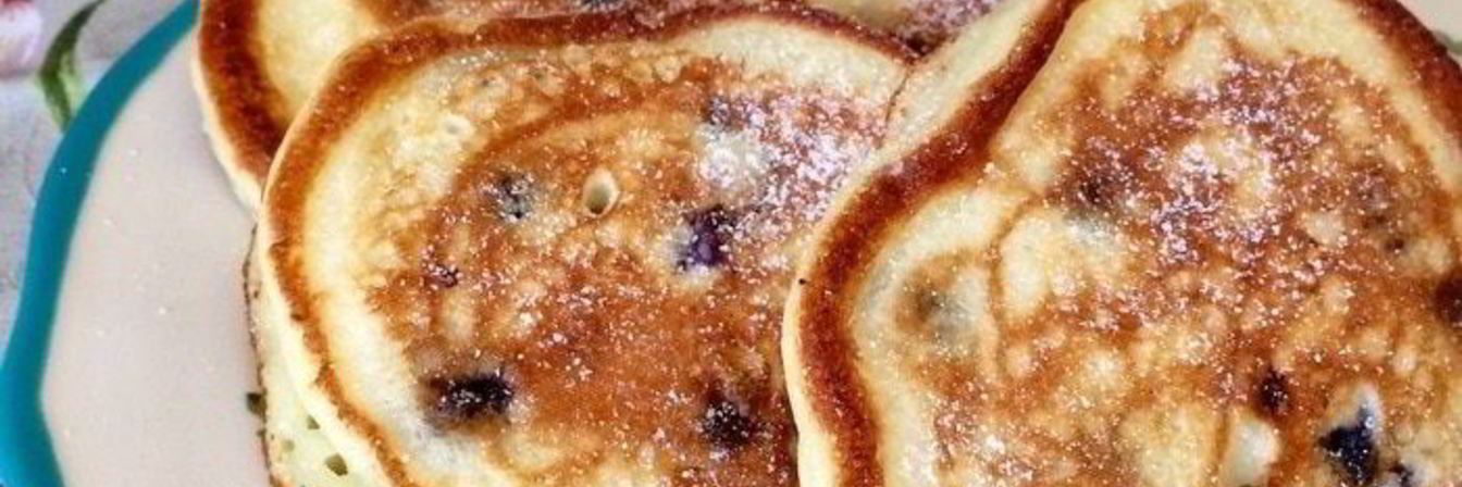 Оладушки с черникой