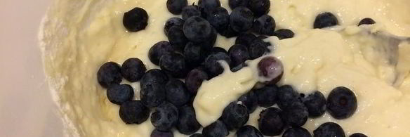 оладушки с черникой