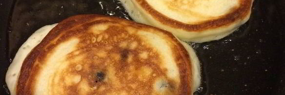 оладушки с черникой