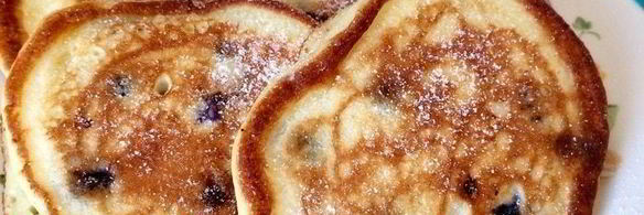 оладушки с черникой