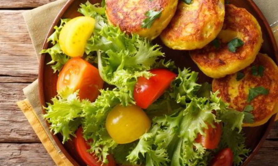 Рецепт оладий из кабачков с гороховой мукой