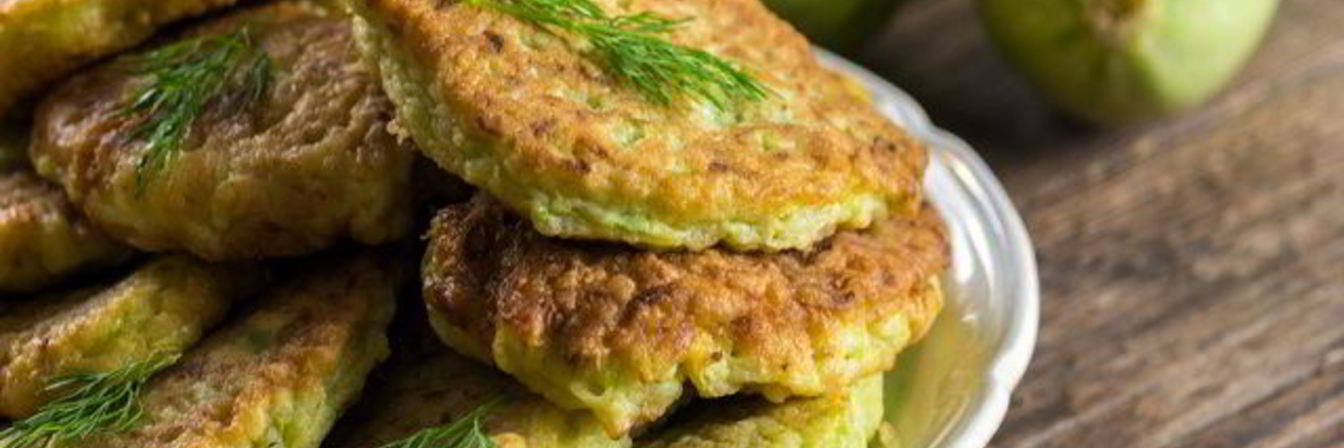 Оладьи из кабачков с хлопьями