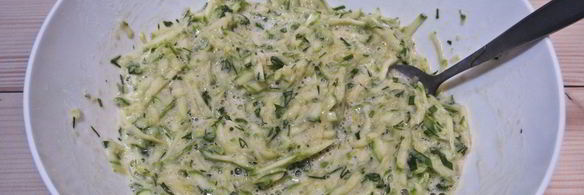 оладьи из кабачков с зеленью