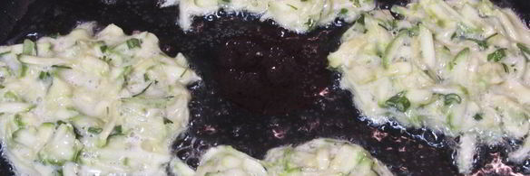 оладьи из кабачков с зеленью